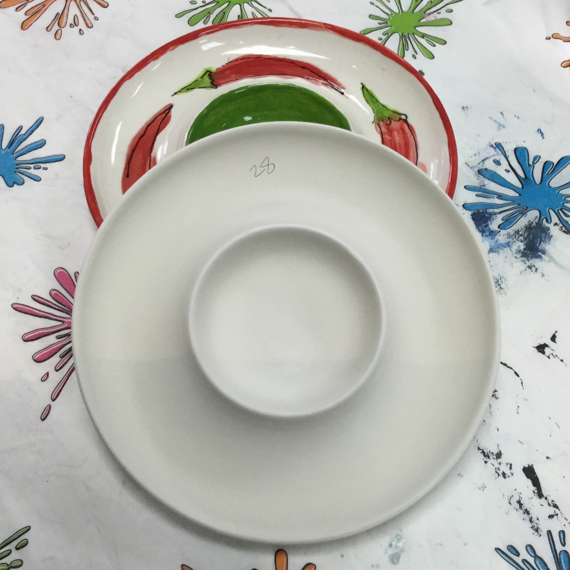 Individual Chip And Dip HOTplate Pottery & Art Studio